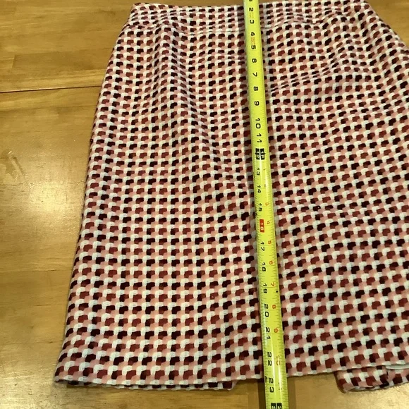 Kasper Long Pink and Cream Patterned Blazer Coat with Matching Skirt Size 4 - Picture 6 of 15